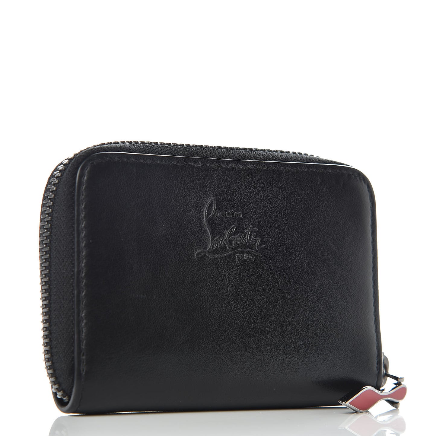 Calfskin Spiked Panettone Coin Purse Black
