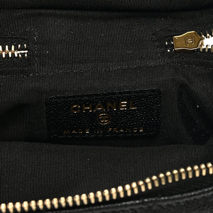 Chanel Caviar Quilted Mini Top Handle Vanity With Chain Black 6 of 10