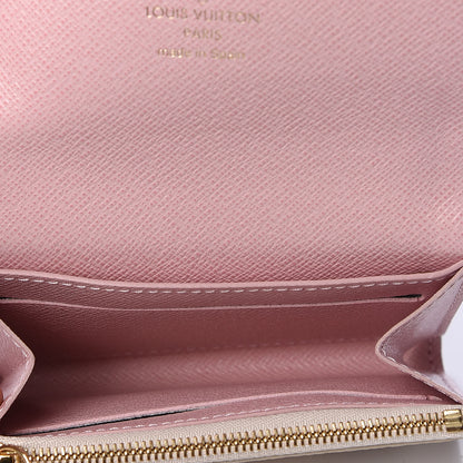 Louis Vuitton Damier Azur Rosalie Coin Purse Rose Ballerine 4 of 9