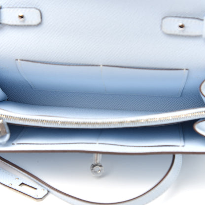 Hermes Epsom Kelly Wallet To Go Bleu Brume 5 of 10