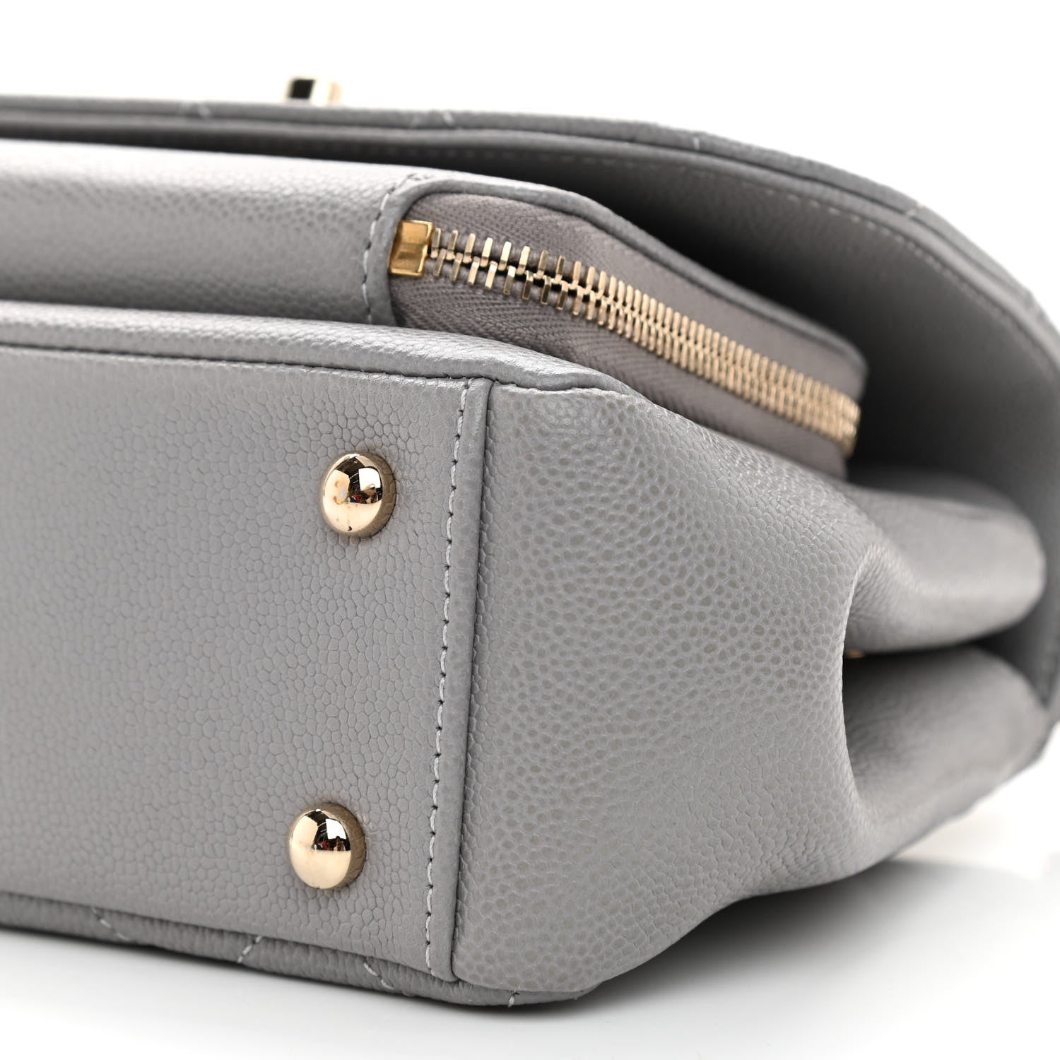 Chanel Caviar Quilted Small Business Affinity Flap Grey 10 of 10