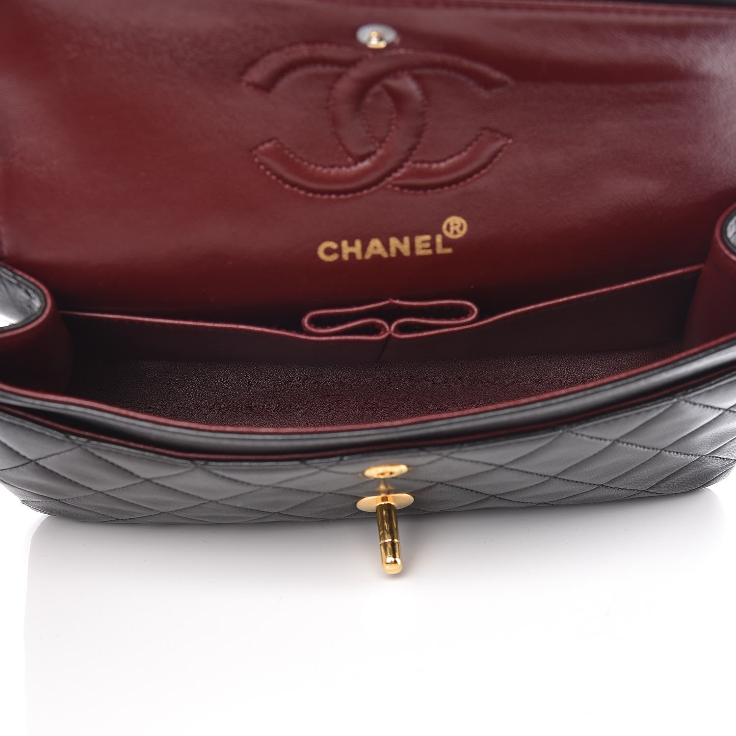 Chanel Lambskin Quilted Small Double Flap Black 5 of 11