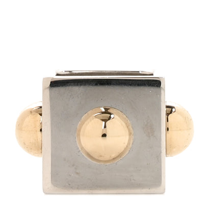 Hermes Palladium Permabrass Cube Collier De Chien Scarf Ring 3 of 5