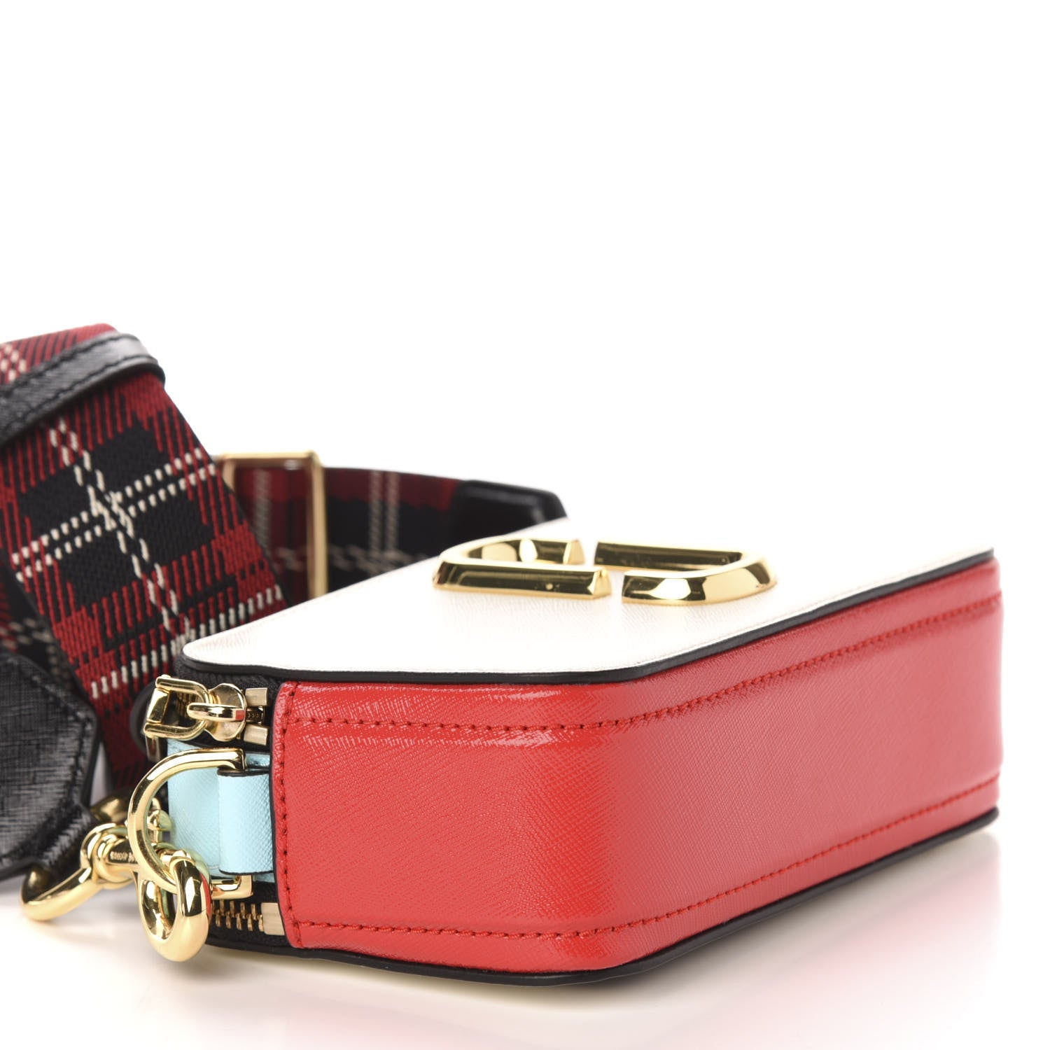 Marc Jacobs Saffiano Small Snapshot Camera Bag Porcelain Multi 8 of 10