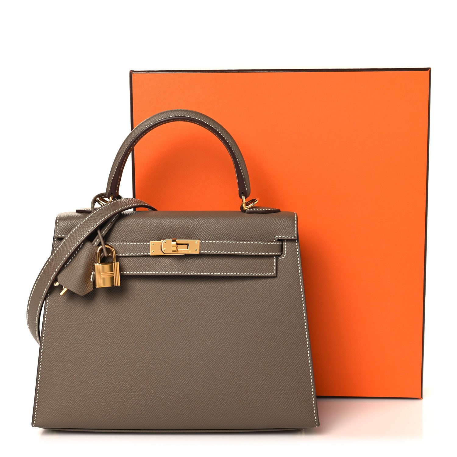 Hermes Epsom Kelly Sellier 25 Etoupe 13 of 13