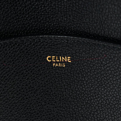 Celine Soft Grained Calfskin Sangle Bucket Bag Black 8 of 9