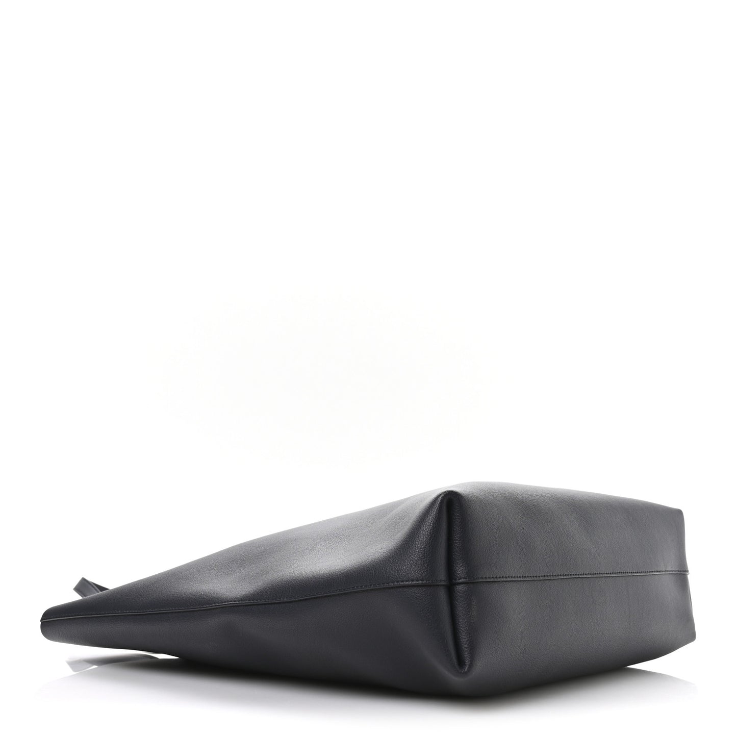 Calfskin Medium Shopping Tote Deep Marine