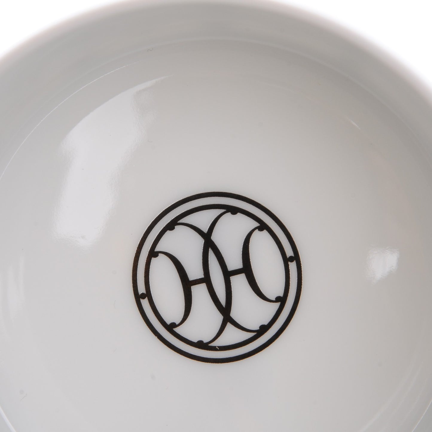 Porcelain H Deco Tea Cup and Saucer