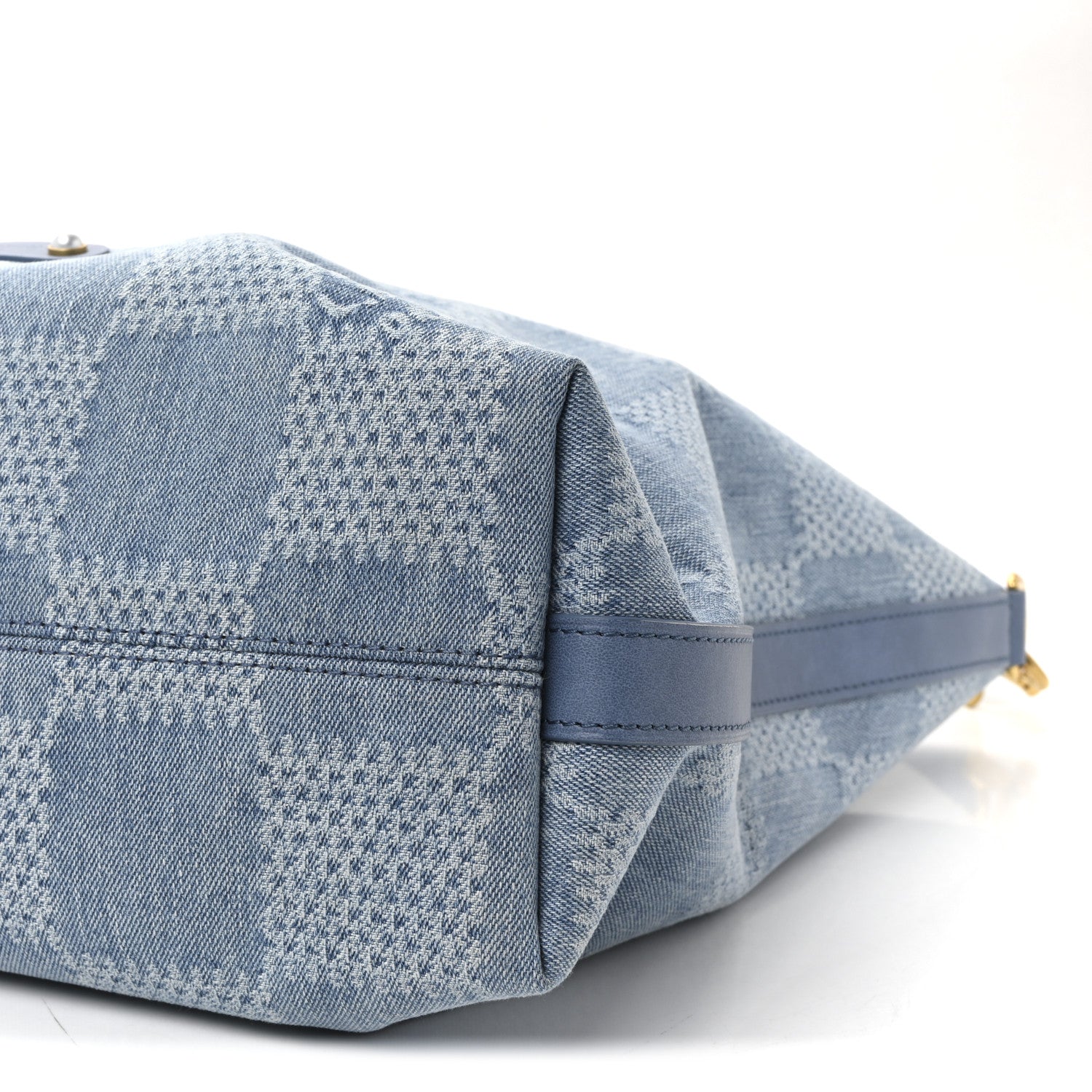 Louis Vuitton Damier Denim Vagabond Hobo Blue 8 of 8