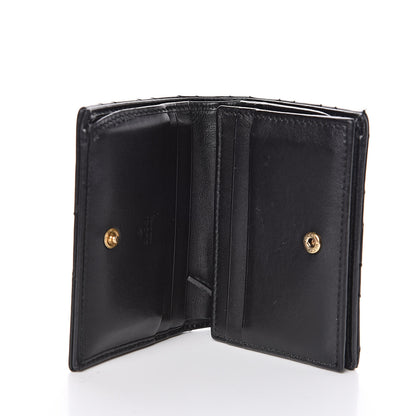Gucci Calfskin Matelasse GG Marmont Card Case Wallet Black 5 of 7