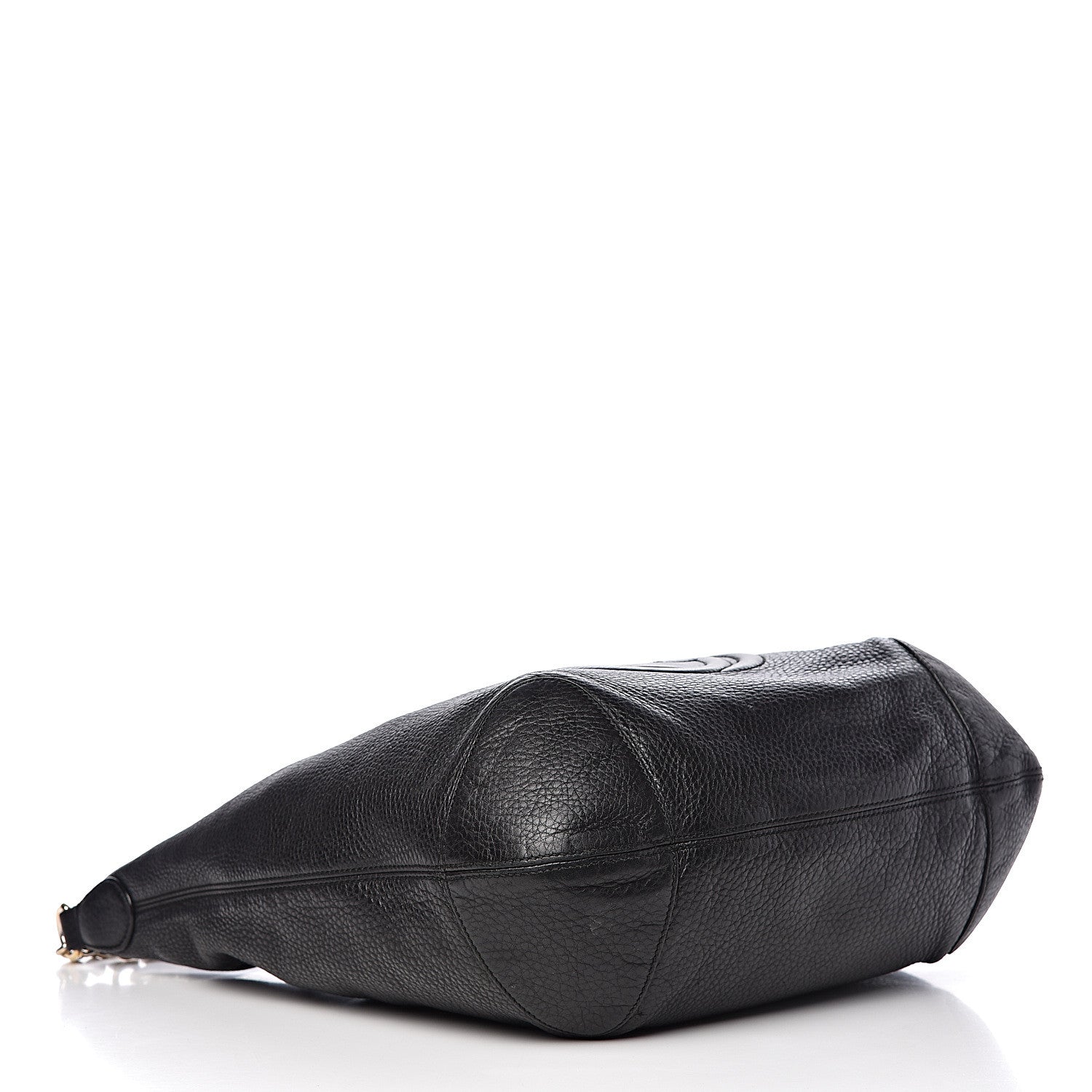 Gucci Pebbled Calfskin Medium Soho Chain Hobo Black 4 of 16