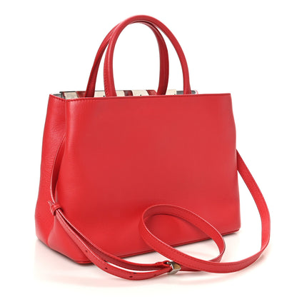 Fendi Vitello Dolce Century Petite 2Jours Tote Fiamma Ardesia 3 of 9