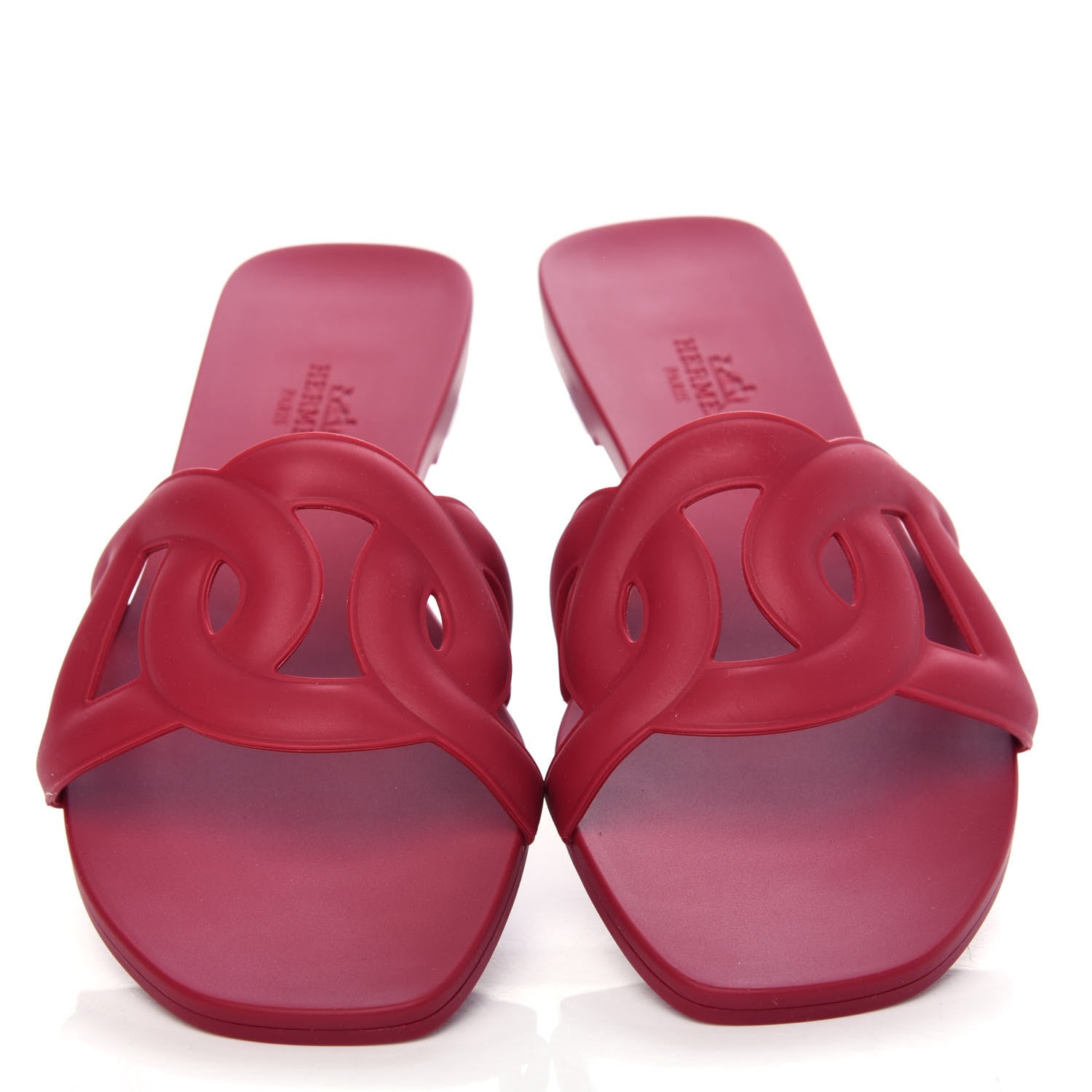 Hermes Rubber Aloha Sandals 37 Rose Baie 5 of 11