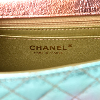 Chanel Metallic Goatskin Quilted Mini 2.55 Reissue Flap Multicolor 8 of 11