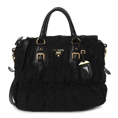 Prada Tessuto Nylon Gaufre Tote Black 1 of 10
