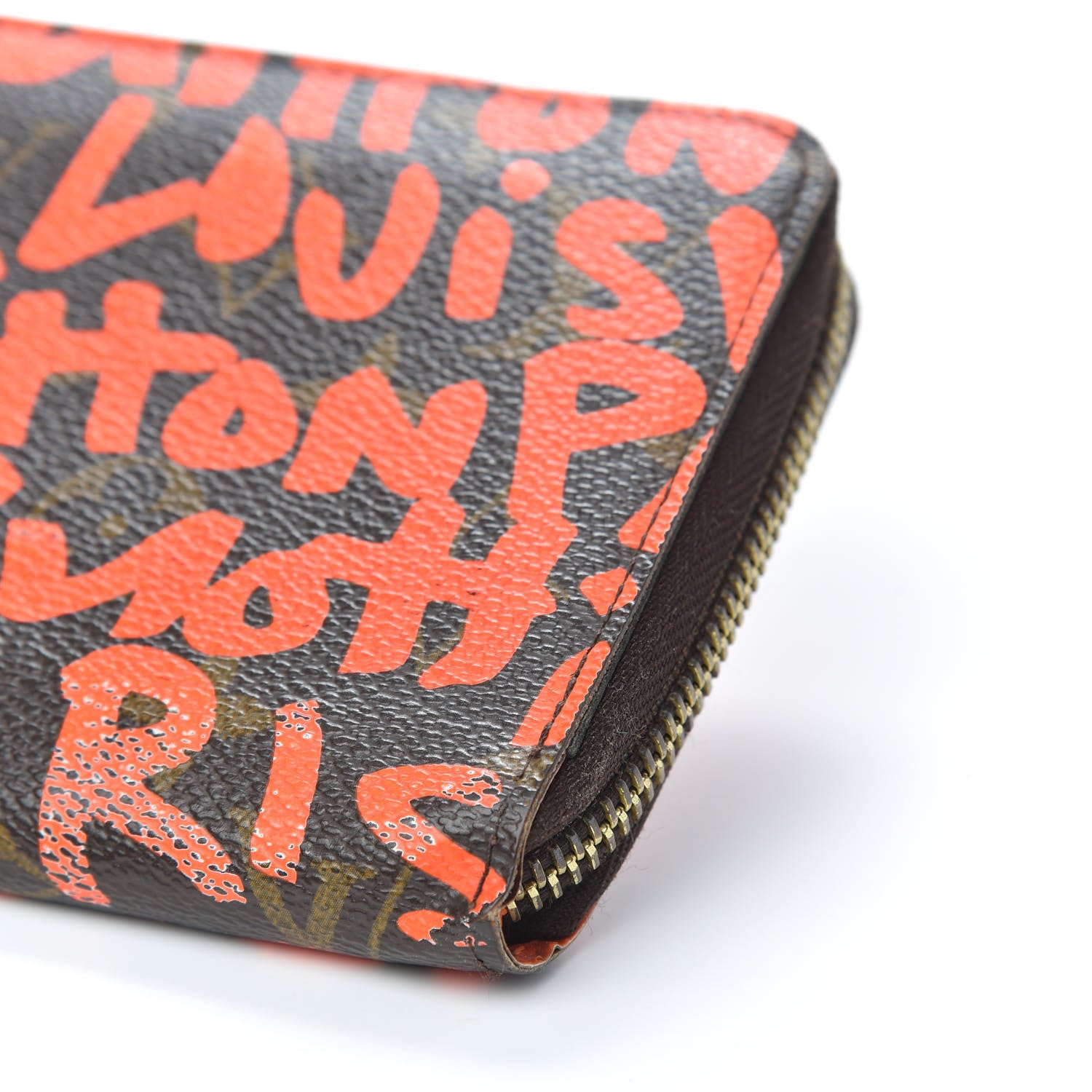 Louis Vuitton Monogram Graffiti Zippy Wallet Orange 8 of 14