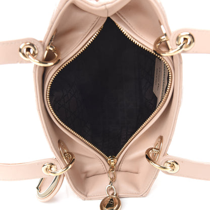 Christian Dior Lambskin Cannage Medium Lady Dior Light Pink 5 of 11
