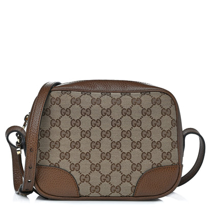 Gucci Monogram Mini Bree Messenger Bag Beige Tabacco 1 of 12