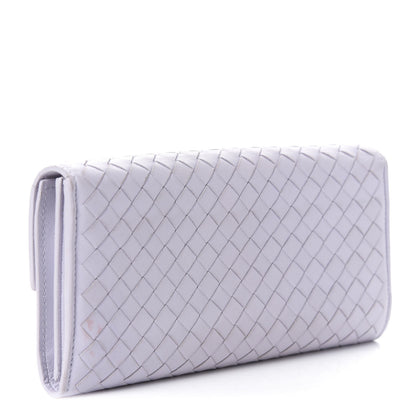 Bottega Veneta Nappa Intrecciato Continental Flap Wallet Oyster Lilac 3 of 11