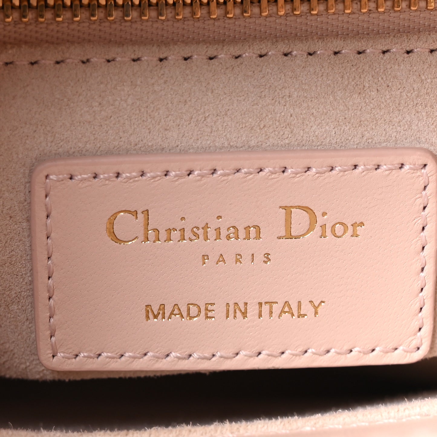 Lambskin Cannage Small My ABCDior Lady Dior Light Pink