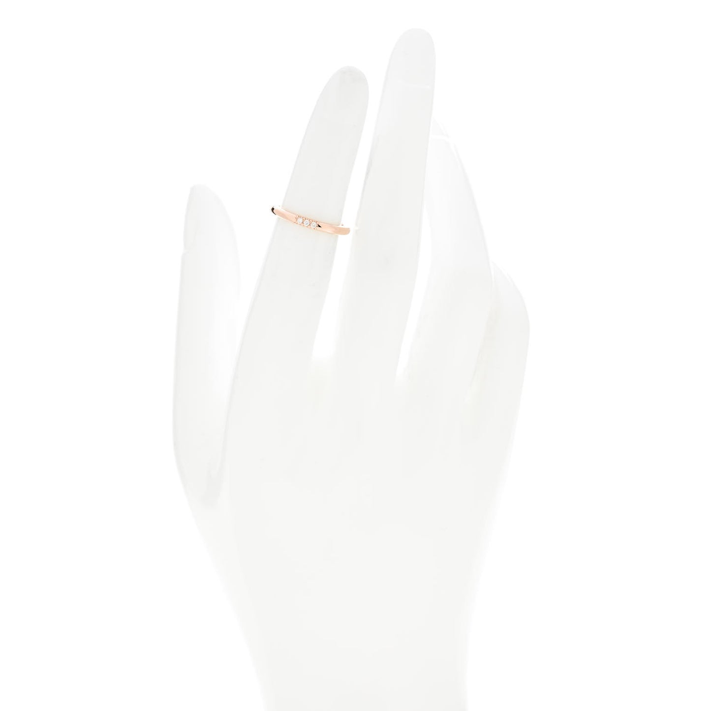 18K Rose Gold Diamond 2mm Classic Wedding Band Ring 47 4