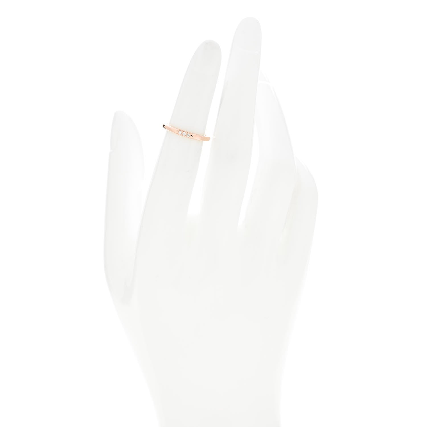 Tiffany 18K Rose Gold Diamond 2mm Classic Wedding Band Ring 47 4 2 of 5