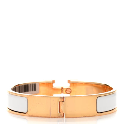 Hermes Enamel Narrow Clic Clac H Bracelet PM White 3 of 5