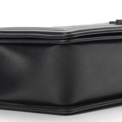 Chanel Calfskin Quilted New Medium Boy Flap Black 8 of 9
