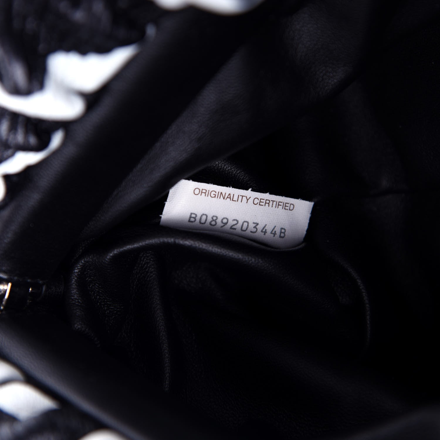 Bottega Veneta Nappa Zebra Print The Pouch Oversized Clutch White Black 6 of 10