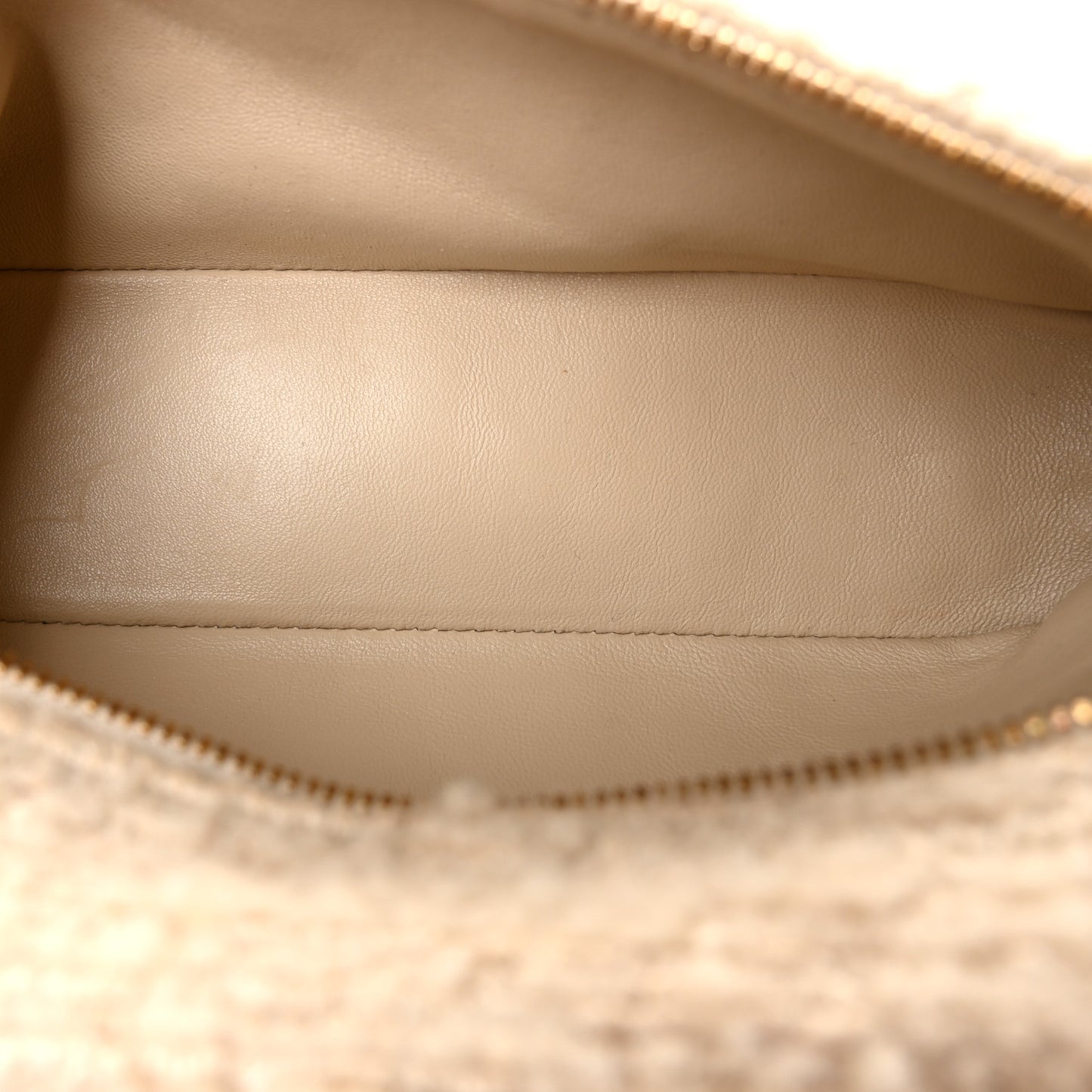 Boucle Wool L19 Extra Pocket Pouch White Fossil
