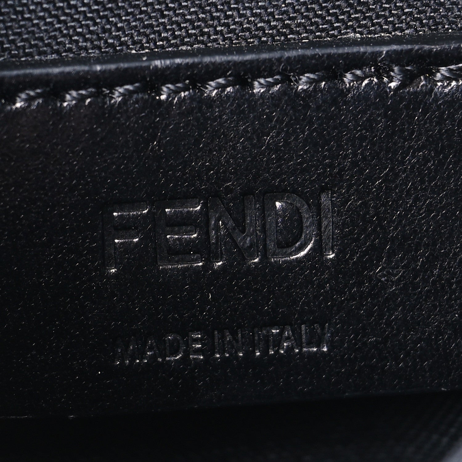 Fendi Cuoio Romano Stamp Patch Card Holder Asfalto 6 of 11