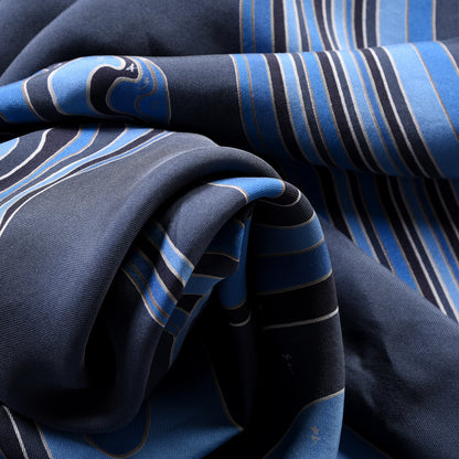 Hermes Silk Pegase Paysage Scarf 90 Marine Moyen 2 of 6