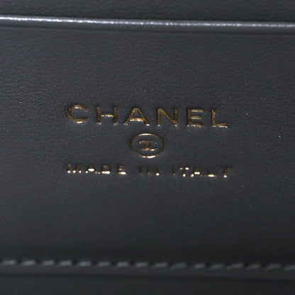 Chanel Lambskin Quilted Small Top Handle Vanity Case With Chain Grey 7 of 10
