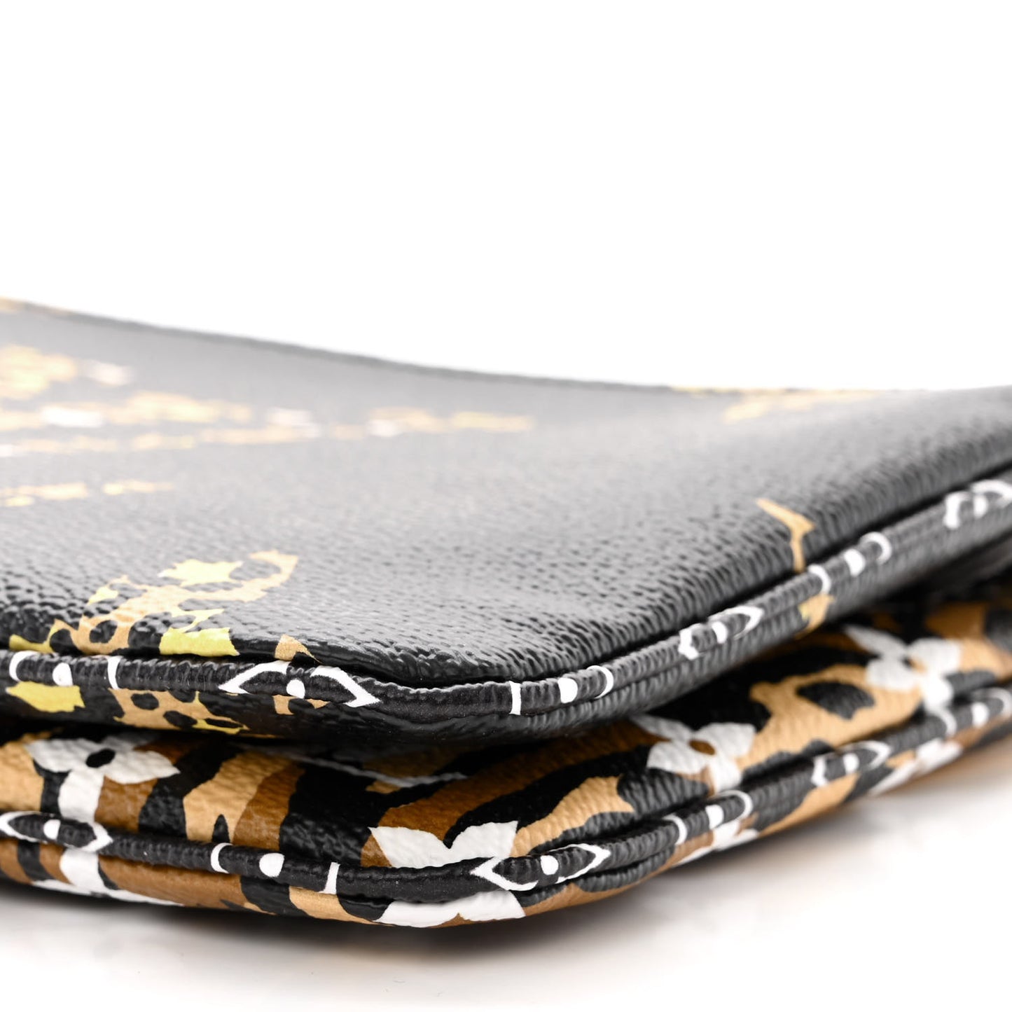 Monogram Giant Jungle Pochette Double Zip Black