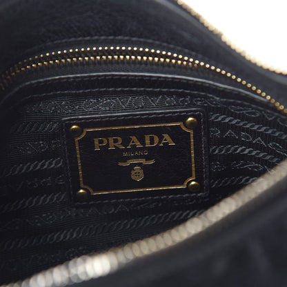 Prada Vitello Shine Shoulder Bag Black 6 of 10