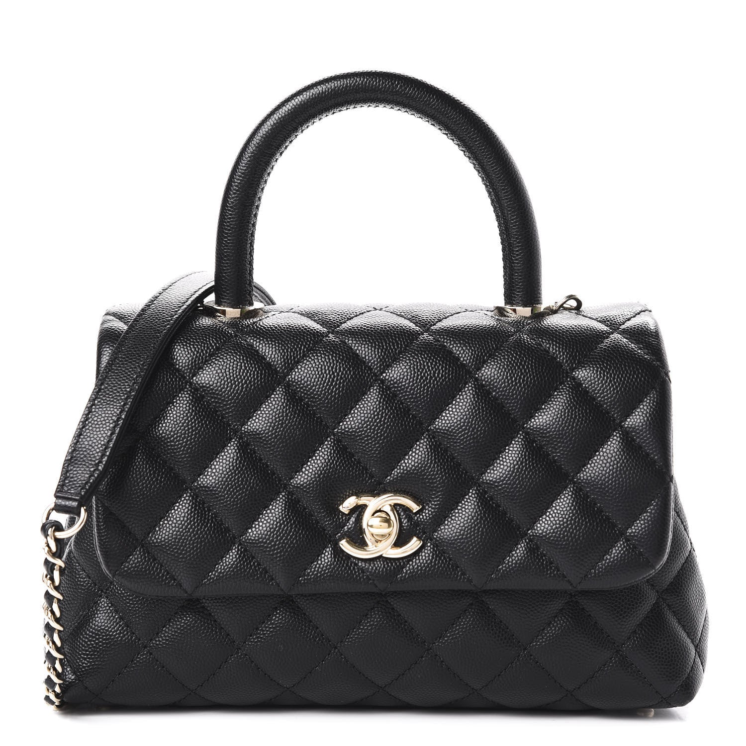 Chanel Caviar Quilted Mini Coco Handle Flap Black 1 of 11