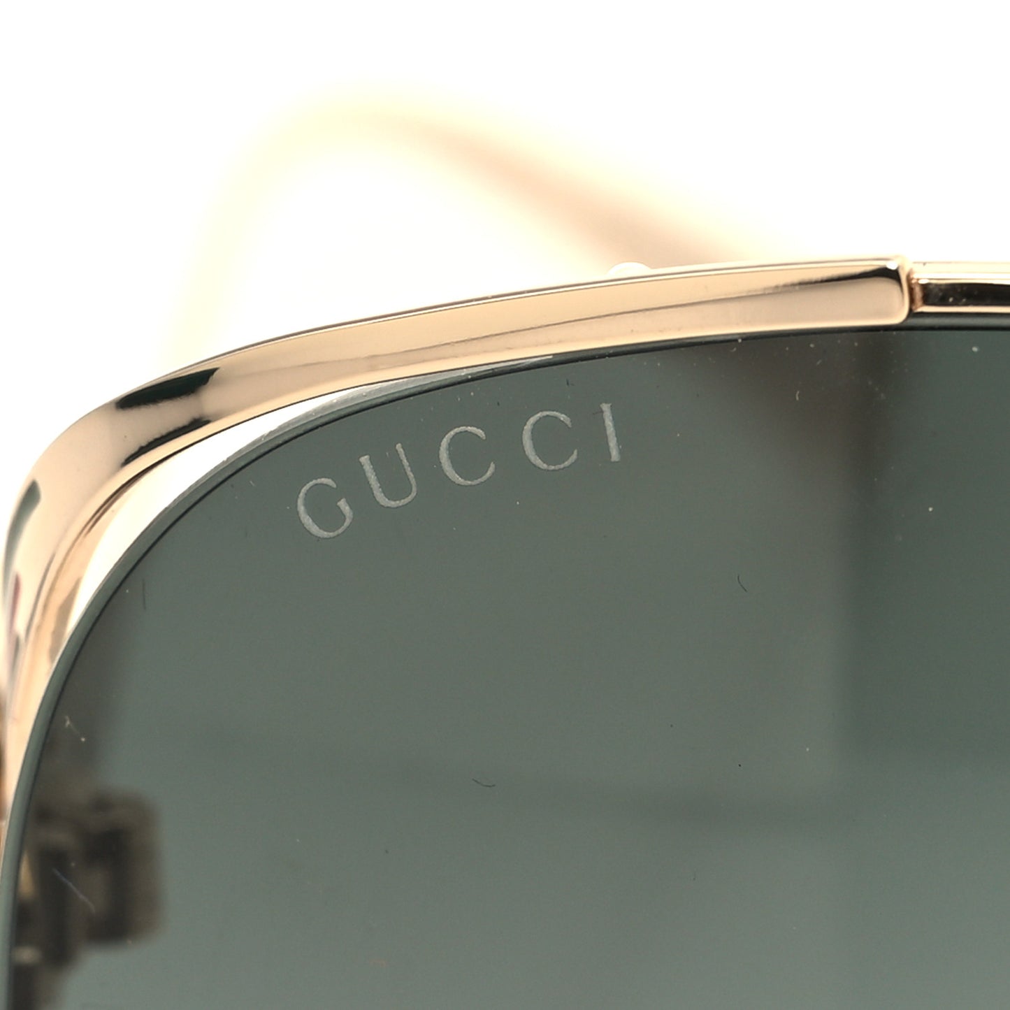 Metal Oversized Round Frame GG0225S Sunglasses Gold