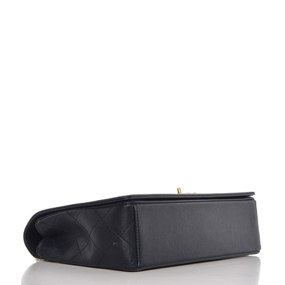 Chanel Sheepskin Quilted Vintage Mademoiselle Flap Navy 5 of 11
