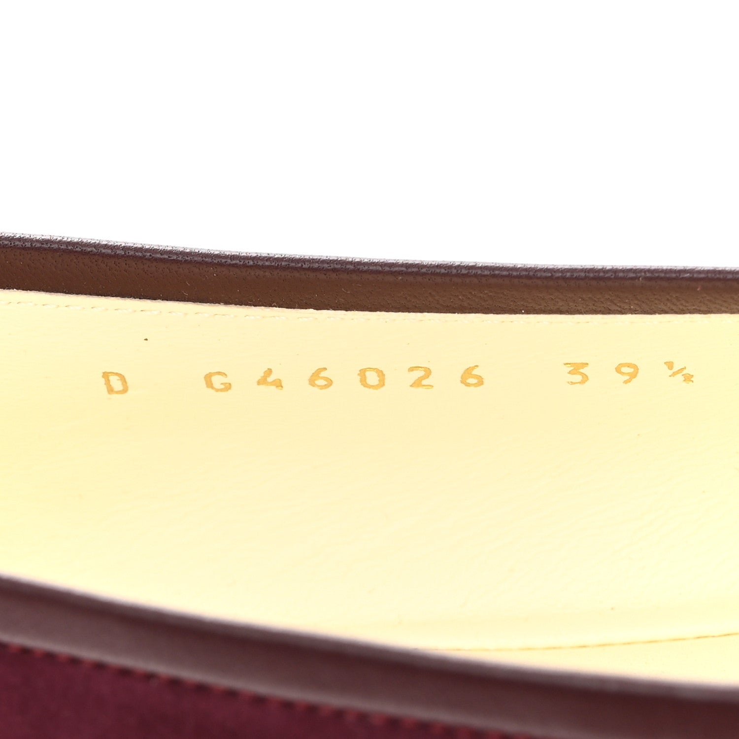 Chanel Suede Kidskin Lambskin Cap Toe CC Ballerina Flats 39.5 Burgundy Black 8 of 9