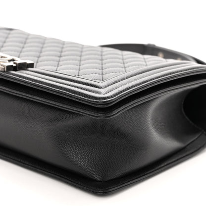 Chanel Caviar Quilted New Medium Boy Flap Black 9 of 9