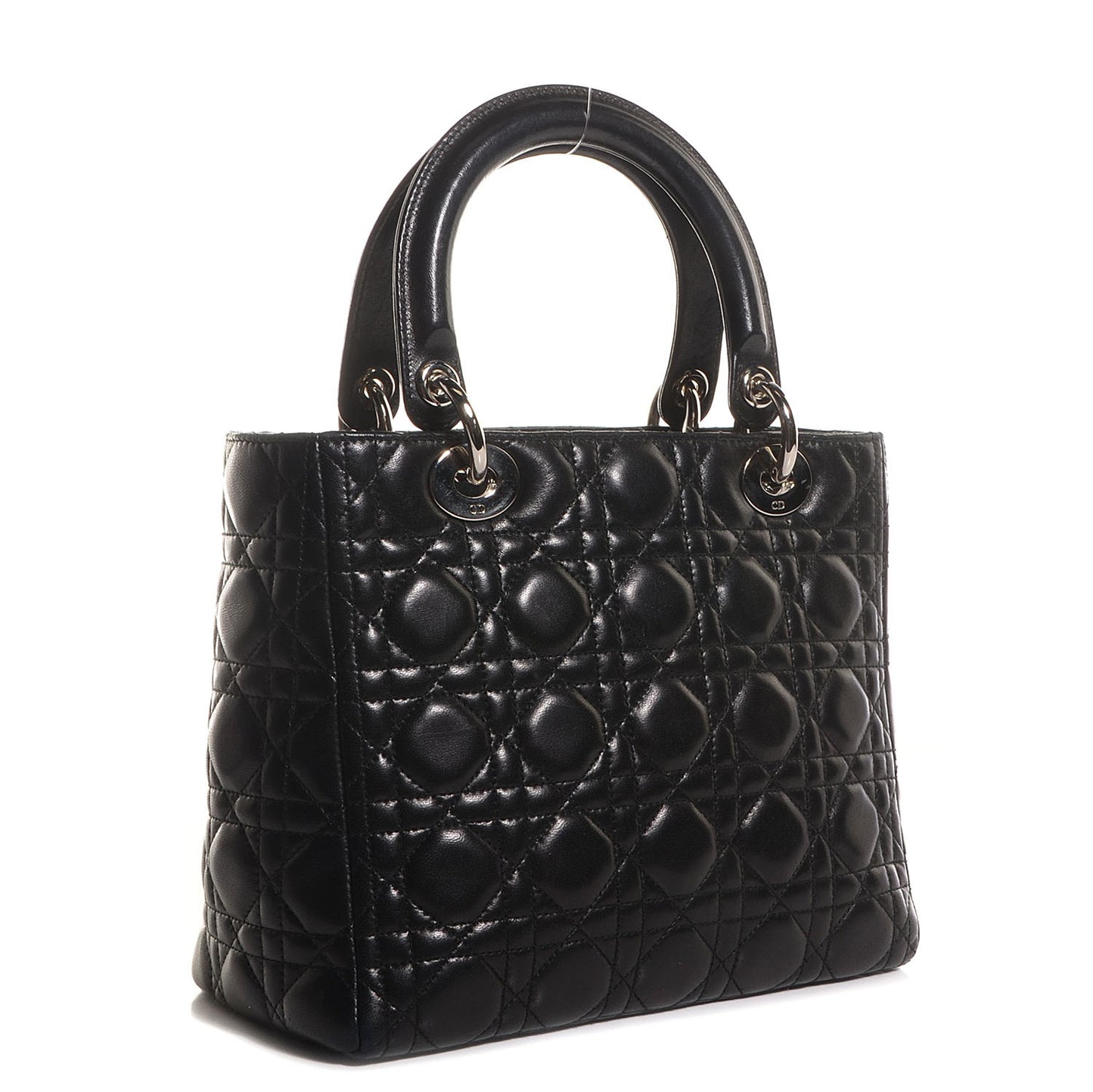 Lambskin Cannage Medium Lady Dior Black