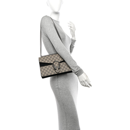 Gucci GG Supreme Monogram Small Dionysus Shoulder Bag Black 3 of 10