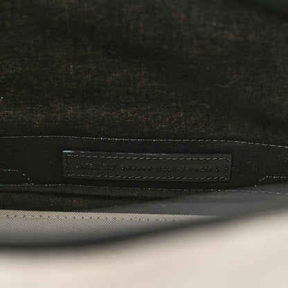 Balenciaga Cotton Canvas Satin Calfskin S Navy Cabas Natural Black 7 of 10