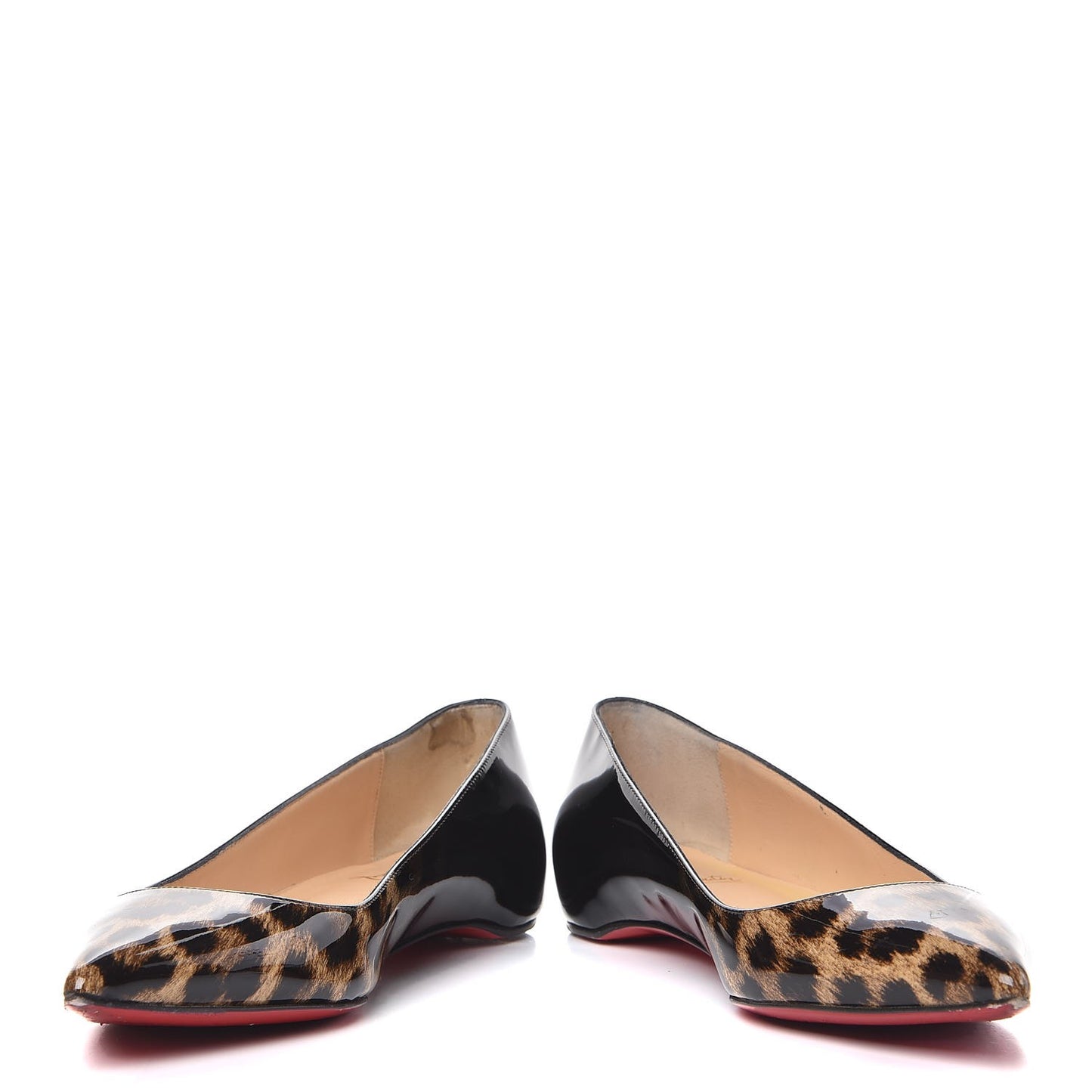 Patent Degrade Leopard Pigalle Follies Flats 35.5 Leopard Black