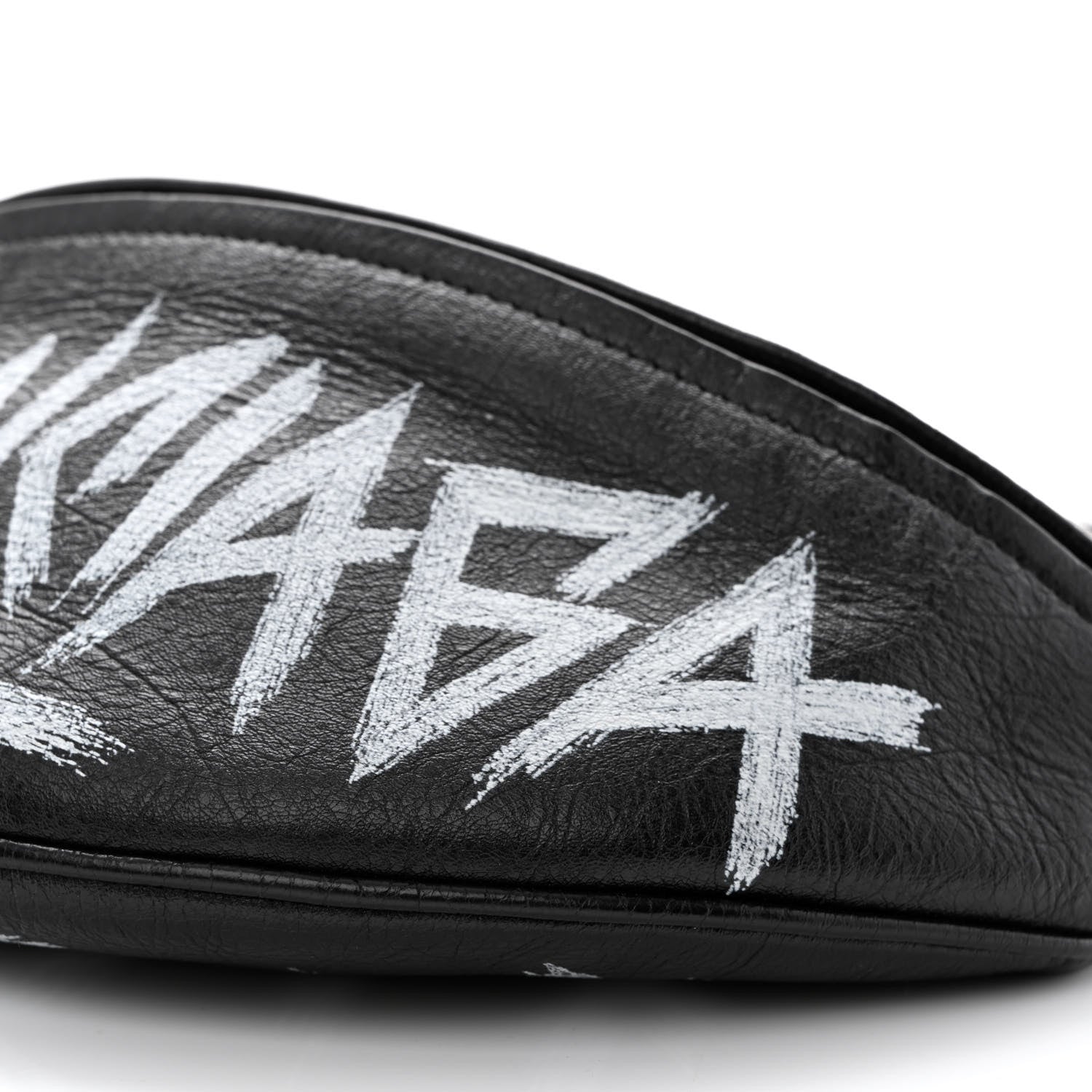 Balenciaga Agneau Arena Graffiti All Over XS Souvenir Belt Bag Black White 9 of 9