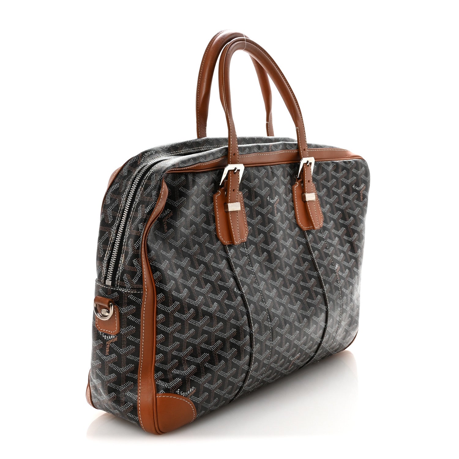 Goyard Goyardine Ambassade MM Briefcase Black Gold 1873213