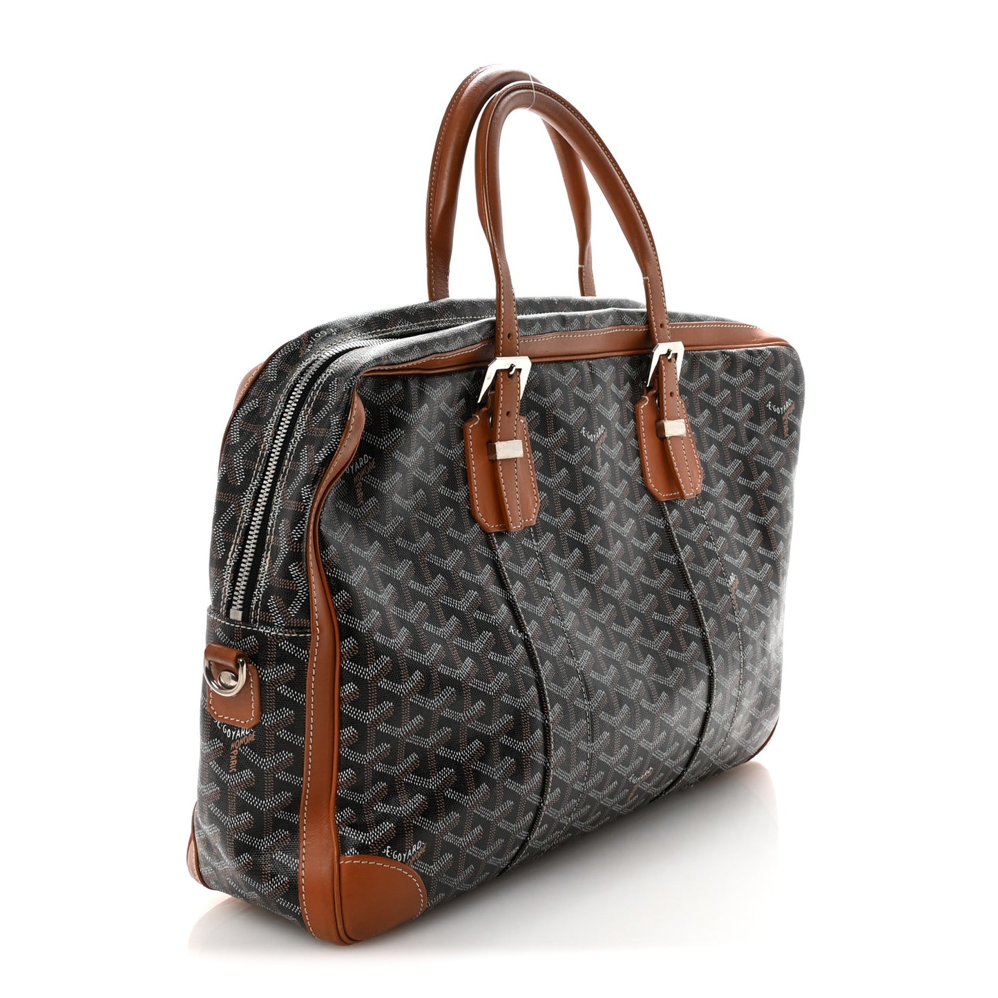 Goyardine Ambassade MM Briefcase Black Gold