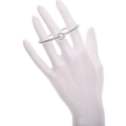 David Yurman Sterling Silver Pearl 3mm Chatelaine Bracelet 2 of 4