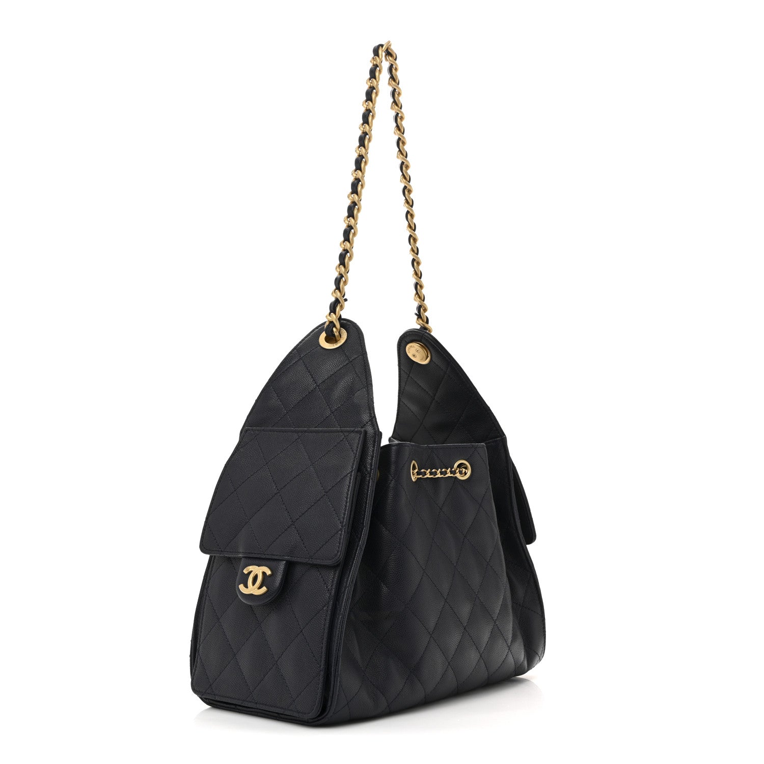 Chanel Caviar Quilted Small Chanel 25 Handbag Dark Navy 3 of 11