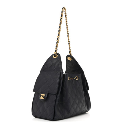 Chanel Caviar Quilted Small Chanel 25 Handbag Dark Navy 3 of 11